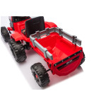 Elektrický Traktor s vlečkou CH9959B - 24V červený